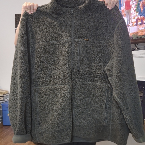 Wrangler Dark Green Fleece Jacket - Picture 1 of 2